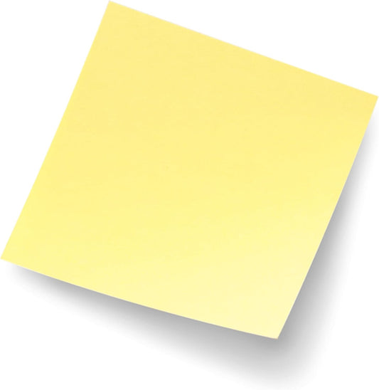 Post-it Notes, 3 in x 3 in, 4 Sticky Notes Pads, 50 Sheets per Pad, The Iconic Canary Yellow Note, School Supplies and Office Products