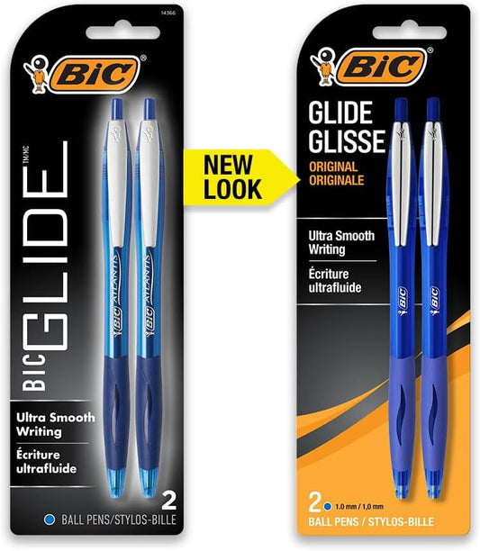 BIC Ball Pen, Medium Point, 0.7mm, Blue, 2ct