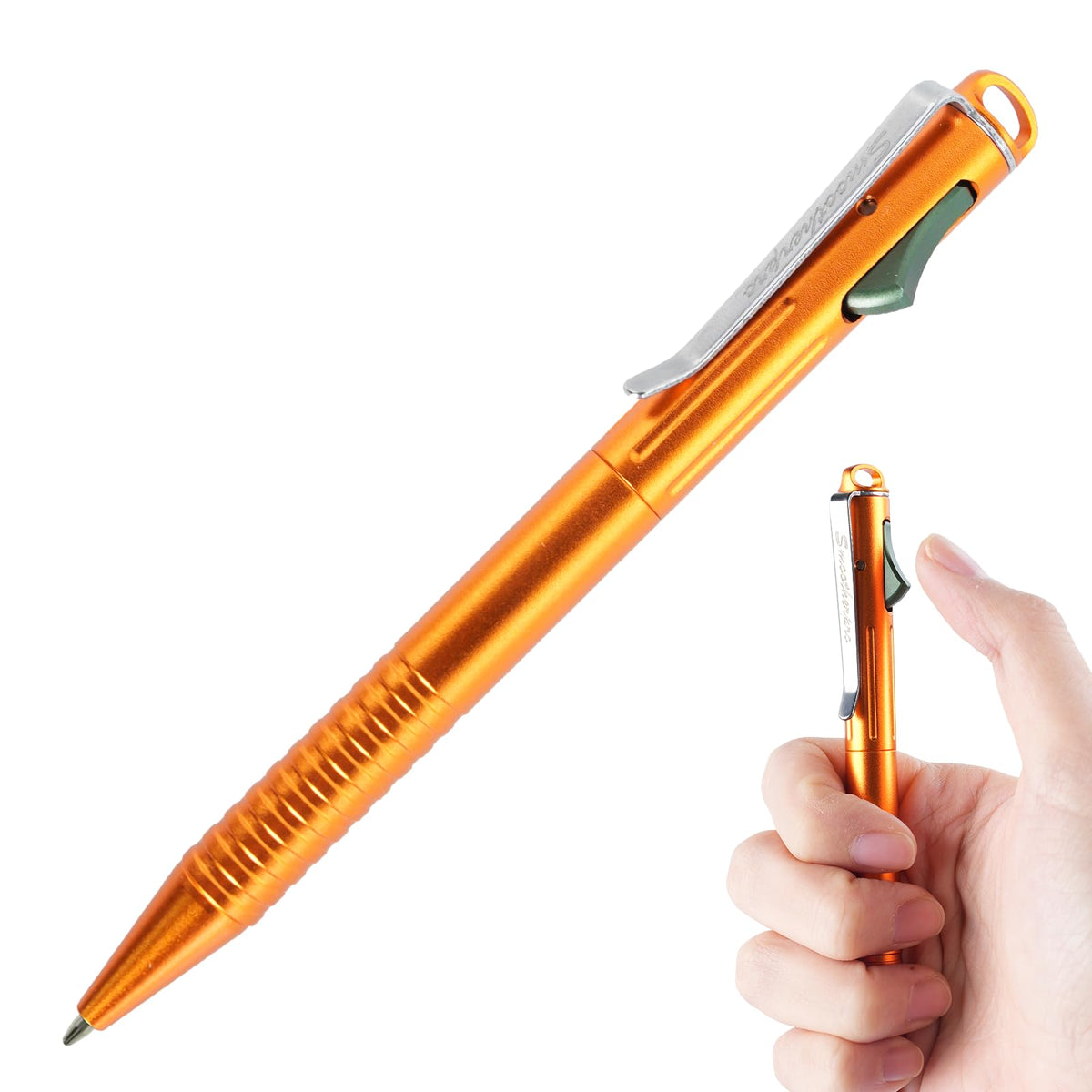 SMOOTHERPRO Click Fidget Aluminium Pen Compatible with Parker Refills,Black