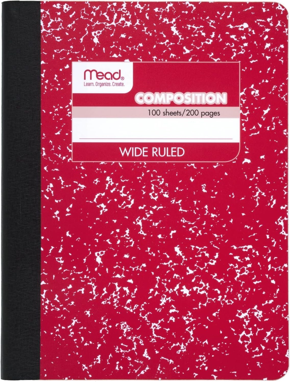 Mead Composition Notebook, Wide Ruled Paper, 7-1/2" x 9-3/4", 100 Sheets, Blue Marble (09918AY7)