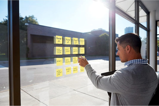 Post-it Super Sticky Notes, 24 Pads, 3 x 3 in., School Supplies, Office Products, for Vertical Surfaces, Monitors, Walls and Windows, Canary Yellow