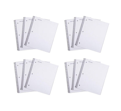 Mintra Office Durable Spiral Notebooks, 1 Subject, (Salmon, Sage Green, Lavender, Wide Ruled 3pk) - 100 Sheets, Poly Pocket, Moisture Resistant Cover, School, Office, Professional