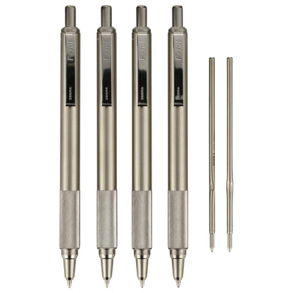 Zebra Pen STEEL F-701 Retractable Ballpoint Pen, Black Ink, 0.8mm, 1-Pack
