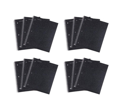 Mintra Office Durable Spiral Notebooks, 1 Subject, (Salmon, Sage Green, Lavender, Wide Ruled 3pk) - 100 Sheets, Poly Pocket, Moisture Resistant Cover, School, Office, Professional