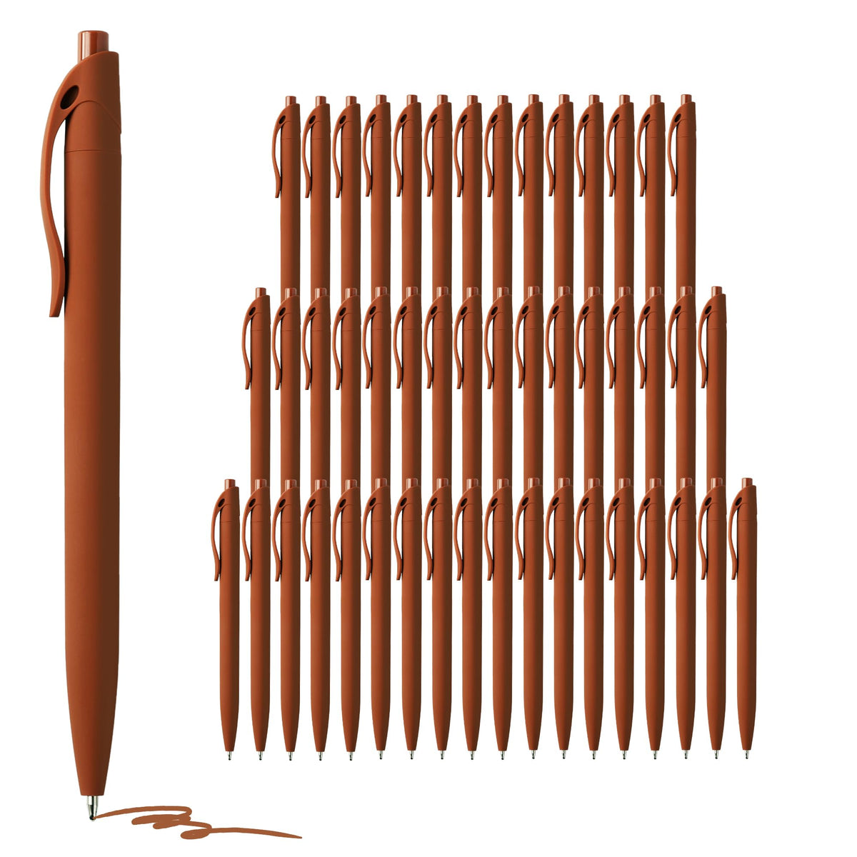 deegtran Pens Bulk, 50 Pack No Bleed Black Ink Click Pens, Wholesale Retractable Ballpoint Pens, Pen Medium Point, Smooth Writing, 1.0MM