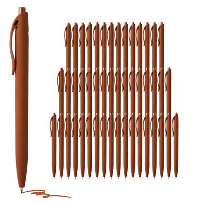 deegtran Pens Bulk, 50 Pack No Bleed Black Ink Click Pens, Wholesale Retractable Ballpoint Pens, Pen Medium Point, Smooth Writing, 1.0MM