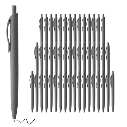 deegtran Pens Bulk, 50 Pack No Bleed Black Ink Click Pens, Wholesale Retractable Ballpoint Pens, Pen Medium Point, Smooth Writing, 1.0MM