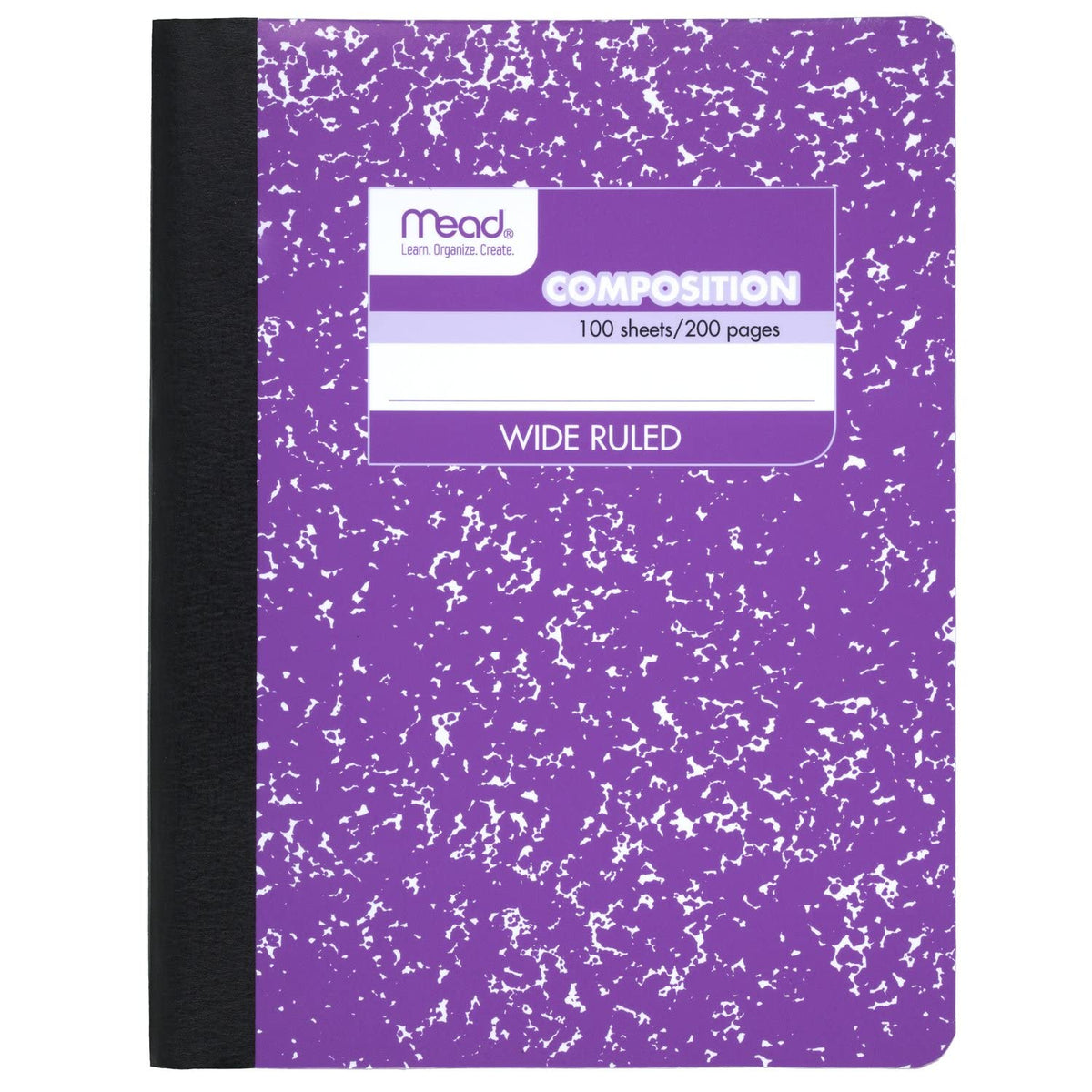 Mead Composition Notebook, Wide Ruled Paper, 7-1/2" x 9-3/4", 100 Sheets, Blue Marble (09918AY7)