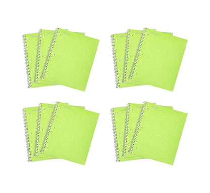 Mintra Office Durable Spiral Notebooks, 1 Subject, (Salmon, Sage Green, Lavender, Wide Ruled 3pk) - 100 Sheets, Poly Pocket, Moisture Resistant Cover, School, Office, Professional