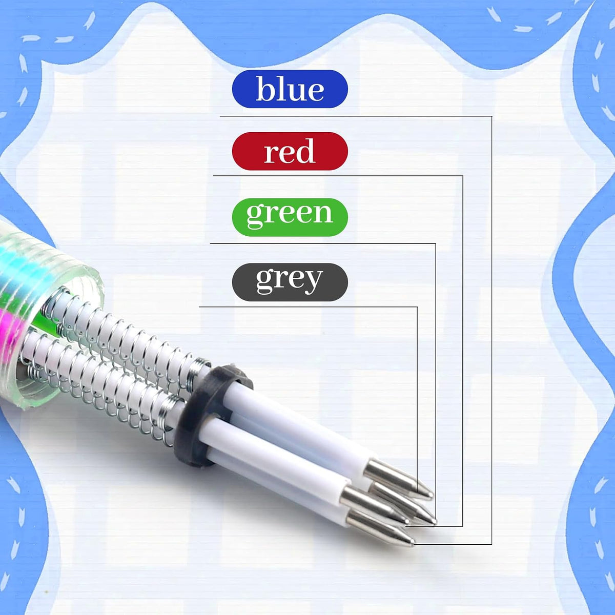 CZWZ 24Pcs Mini Multicolor Pens in One 4-in-1 Cute Pens Bulk for Kids, Fun Kawaii Ballpoint Pens for Birthdays and Children's Party Favors Gifts Teacher School Supplies