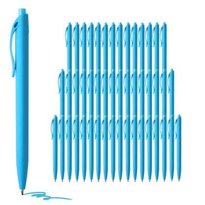 deegtran Pens Bulk, 50 Pack No Bleed Black Ink Click Pens, Wholesale Retractable Ballpoint Pens, Pen Medium Point, Smooth Writing, 1.0MM