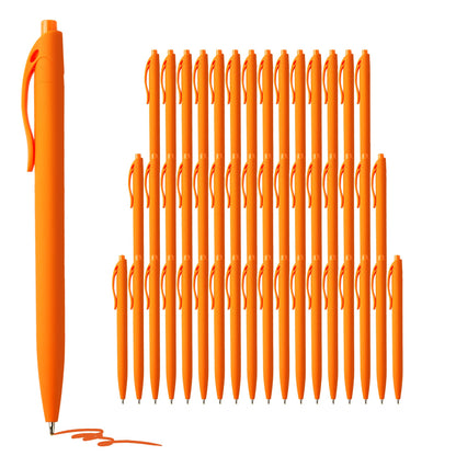 deegtran Pens Bulk, 50 Pack No Bleed Black Ink Click Pens, Wholesale Retractable Ballpoint Pens, Pen Medium Point, Smooth Writing, 1.0MM