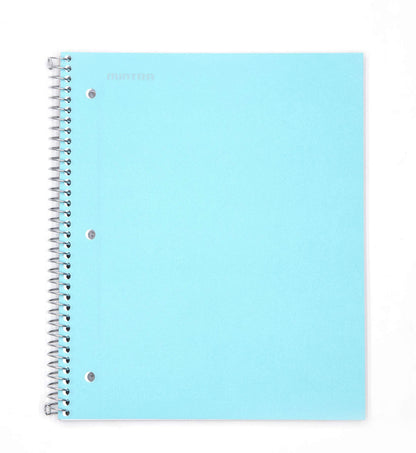 Mintra Office Durable Spiral Notebooks, 1 Subject, (Salmon, Sage Green, Lavender, Wide Ruled 3pk) - 100 Sheets, Poly Pocket, Moisture Resistant Cover, School, Office, Professional