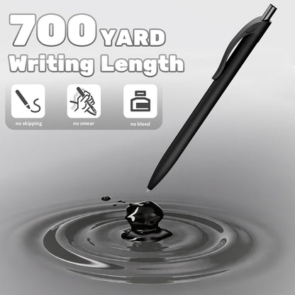 deegtran Pens Bulk, 50 Pack No Bleed Black Ink Click Pens, Wholesale Retractable Ballpoint Pens, Pen Medium Point, Smooth Writing, 1.0MM
