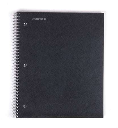 Mintra Office Durable Spiral Notebooks, 1 Subject, (Salmon, Sage Green, Lavender, Wide Ruled 3pk) - 100 Sheets, Poly Pocket, Moisture Resistant Cover, School, Office, Professional