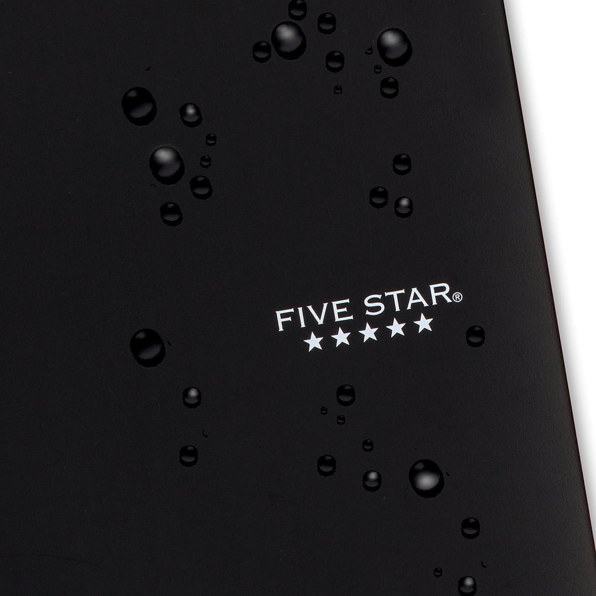 Five Star Spiral Notebook + Study App, 2 Pack, 3 Subject, College Ruled Paper, 8-1/2" x 11", 150 Sheets, Fights Ink Bleed, Water Resistant Cover, Black, Green (820191)