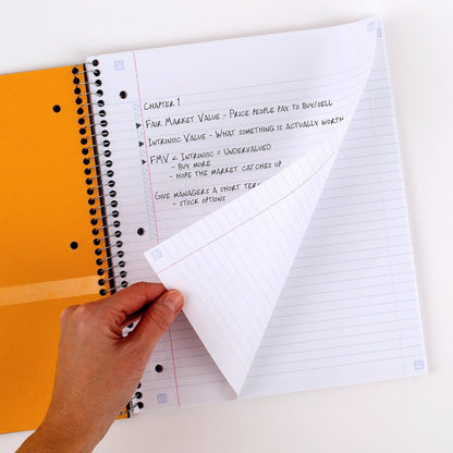Five Star Spiral Notebook + Study App, 2 Pack, 3 Subject, College Ruled Paper, 8-1/2" x 11", 150 Sheets, Fights Ink Bleed, Water Resistant Cover, Black, Green (820191)