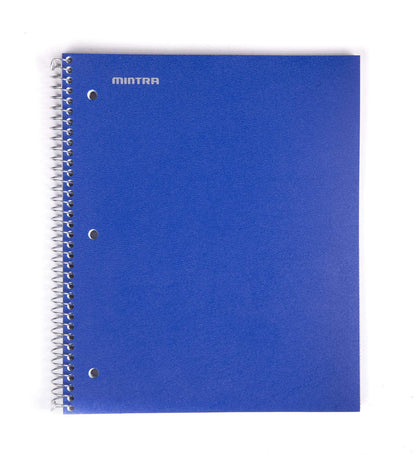 Mintra Office Durable Spiral Notebooks, 1 Subject, (Salmon, Sage Green, Lavender, Wide Ruled 3pk) - 100 Sheets, Poly Pocket, Moisture Resistant Cover, School, Office, Professional
