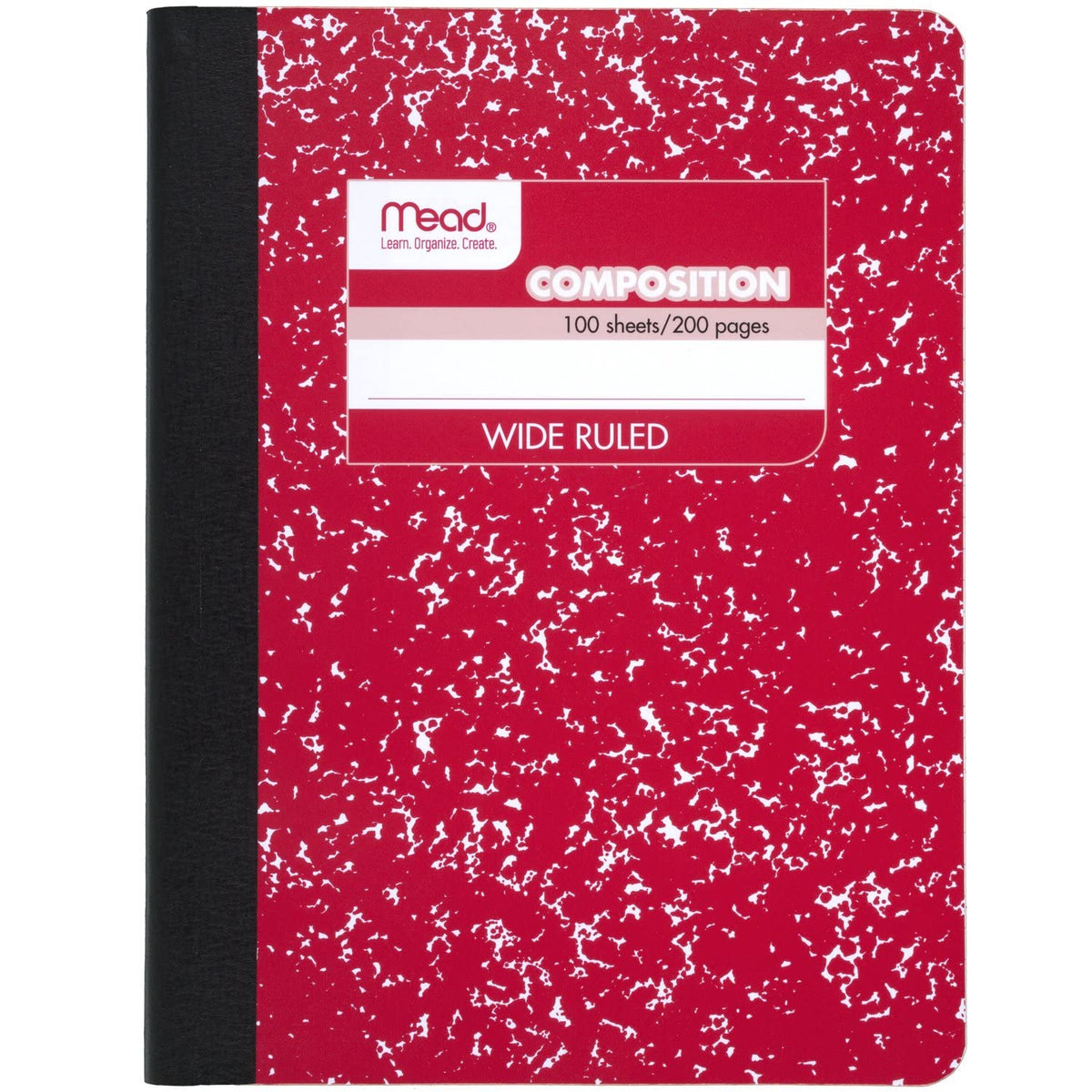 Mead Composition Notebook, Wide Ruled Paper, 7-1/2" x 9-3/4", 100 Sheets, Blue Marble (09918AY7)