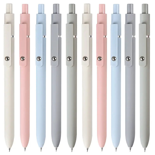 10-Pack Gel Ink Pens, Ultra-Fine 0.5mm Tip, Quick-Dry Smudge-Proof No-Bleed Black Ink, Comfort-Grip Durable & Ergonomic Design, Reduces Hand Fatigue, Effortless Writing Office Stationery, Back to School Haul Supplies for Creatives