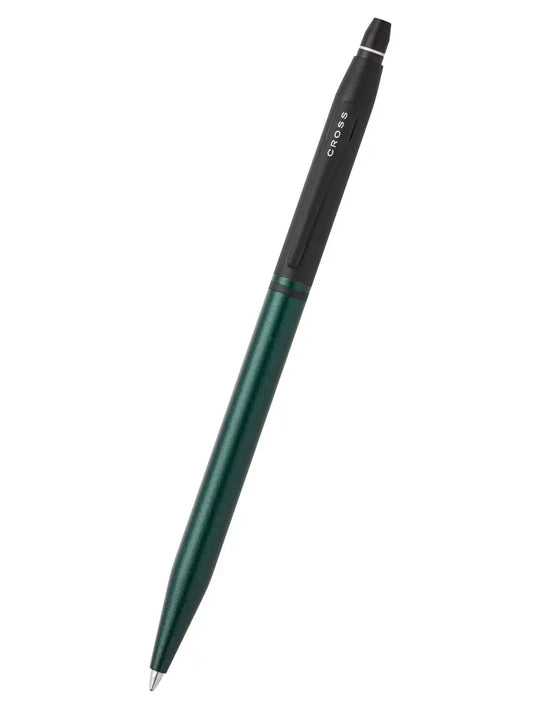 Click™ Ballpoint Pen - Gift Boxed in Cross Box, Tuxedo Satin Metallic Green Body, 2-Tone Look, Bold Black Center Ring, Smooth Click Operation, Everyday Practicality, Modern Design Update, First-of-Its-Kind Office Writing Tool