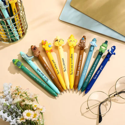 40/100 Pcs Animal Inspirational Ballpoint Pens Employee Appreciation Gift Halloween Non-Candy Treats Classroom Reward Gift Idea Party Goodie Bags Stuffer Bulk Motivational Pens for Students Coworker Team Members School Classroom Office Supplies