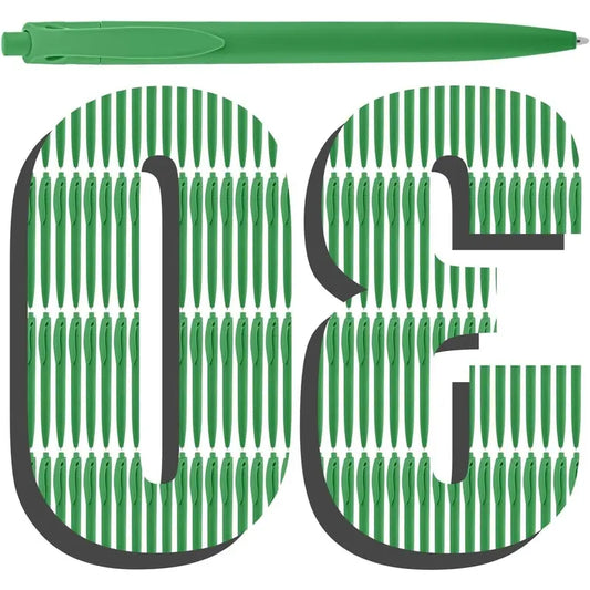 Bulk 30 Pack Click Pens No Bleed Retractable Ballpoint Pens Medium Point,Smooth Ink Pens for Journaling School Office Supplies 1.0MM (Green Ink)Gift